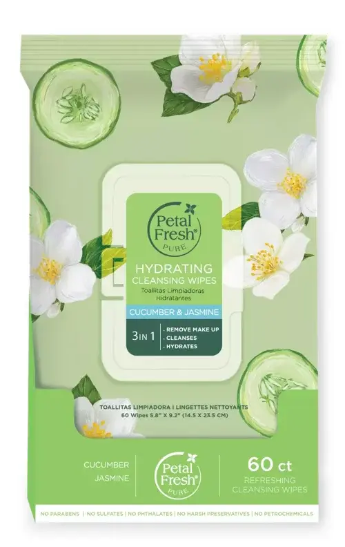 Petal Fresh - Pure Brightening Cucumber & Citrus Cleansing Wipes