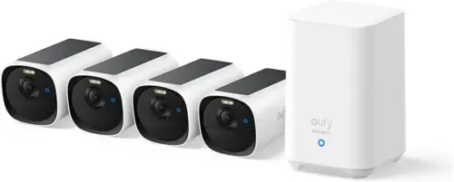 Eufy eufyCam E40 – 4x 2K Kamera med Solpanel og HomeBase 2