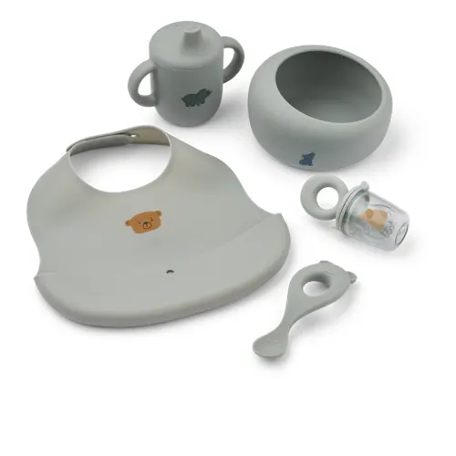 Liewood - Mileah Baby Mealtime Set - Dove blue - One size