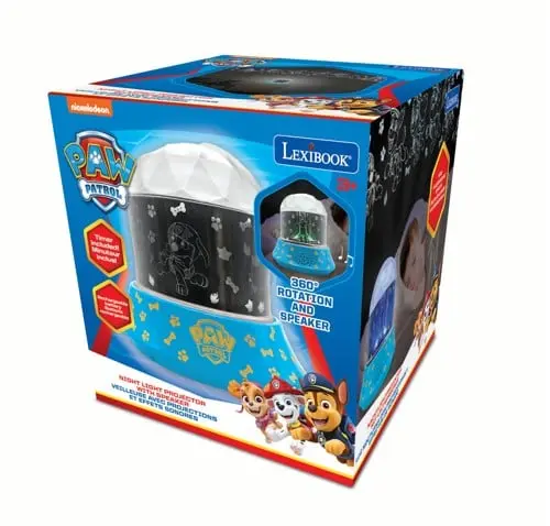Lexibook - Paw Patrol Night Light Projector with Speaker - Compact and portable