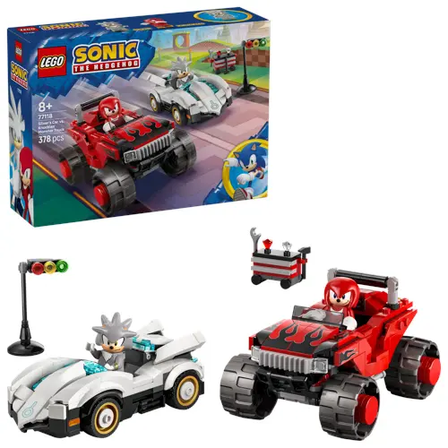 Silvers bil mot Knuckles' monstertruck