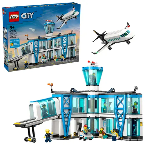 LEGO - LEGO City - Flyplass og fly (60502)