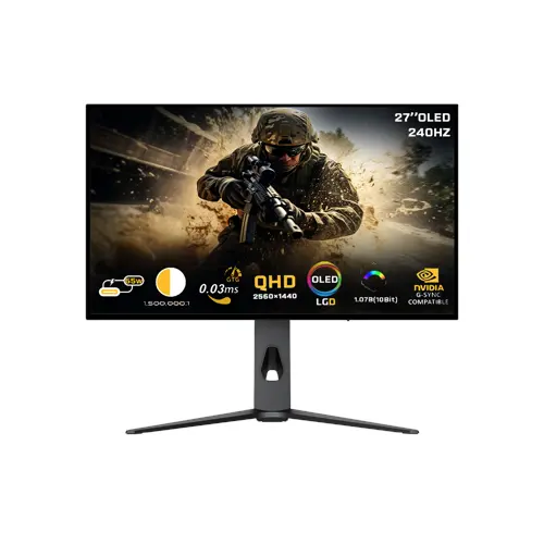 Twisted Minds - 27" Prestige X Series OLED QHD 240HZ, IPS, 0.3 MS, HDMI 2.1 Gaming Monitor - TM27OLD2K240
