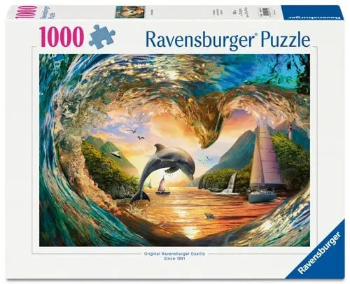 Ravensburger - Delfinens hjertehopp 1000p