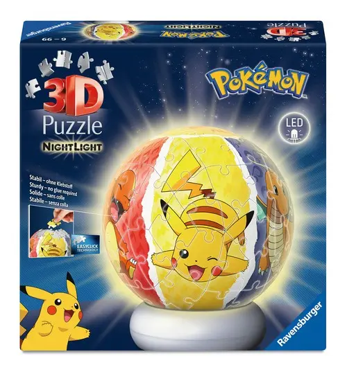 Ravensburger - Nattlampe Pokémon 72p