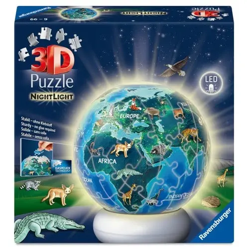 Ravensburger - Nattlampel Nattlampe Jorden om natten 72p