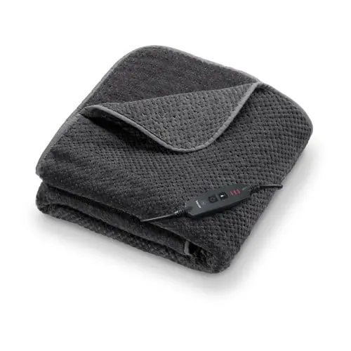 Beurer - Heating Blanket - Grey and Dark Grey - 180 x 130 cm
