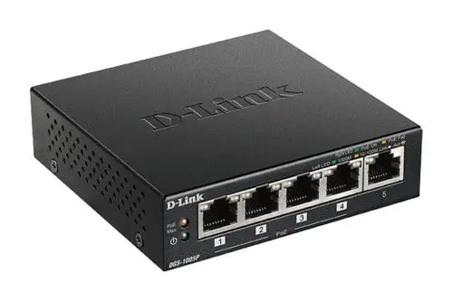 D-link - 5-Port Desktop Gigabit PoE+ DGS-1005P/E