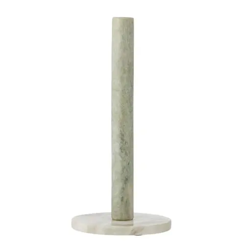 Bloomingville - Emy Kitchen Paper Stand - Green - Marble - 30 cm