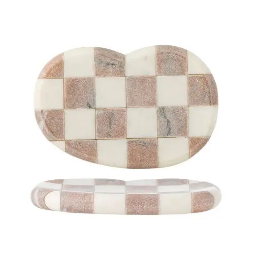 Bloomingville - Petrea Tray - Rose - Marble