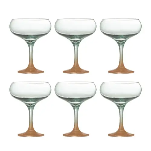 Bloomingville - Signe cocktailglass - sett med 6 - flerfarget