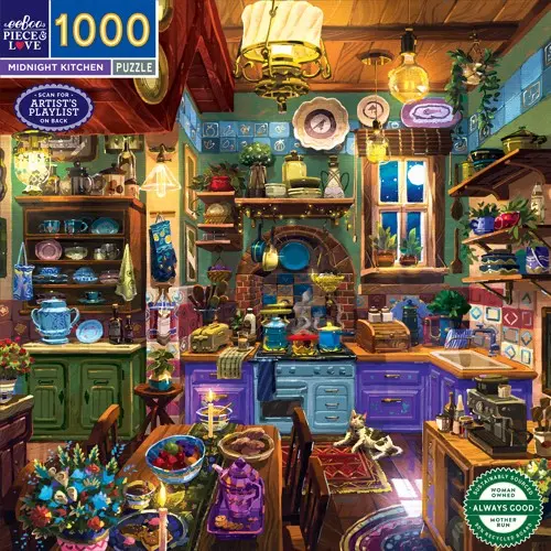 Eeboo - Puzzle 1000 pcs - Midnight Kitchen (EPZT706)