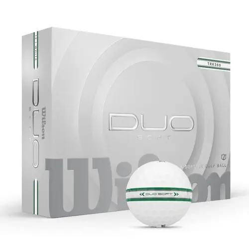 Wilson - Duo Soft TRK360 Golfballer Grønn/Sølv (12 stk.)