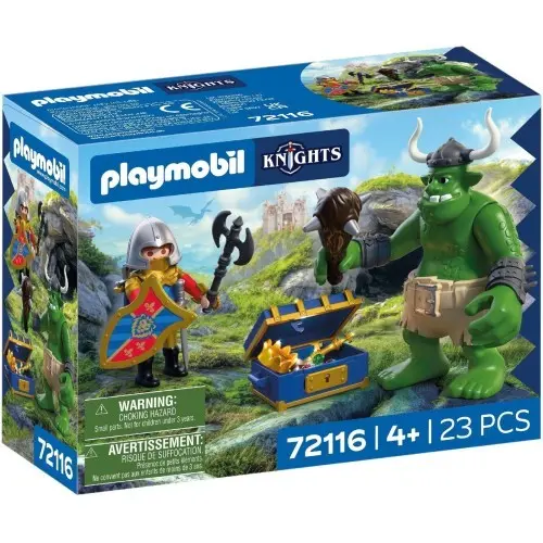 PLAYMOBIL – Troll with Lion Knight Treasure (72116)