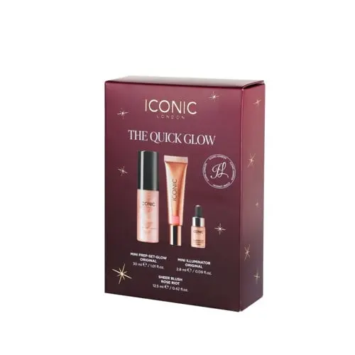 ICONIC LONDON - The Quick Glow Kit - Rose Riot, Original - Mini