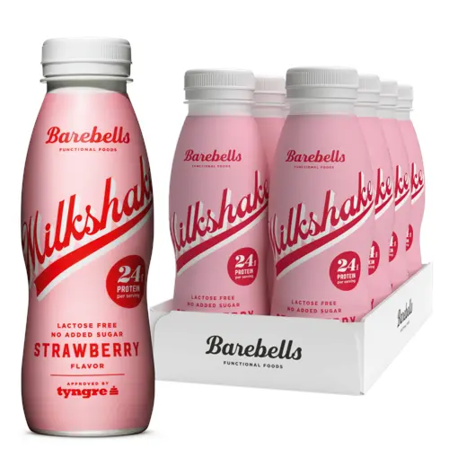 Barebells - Protein Milkshake Jordbær - 8x330 ml