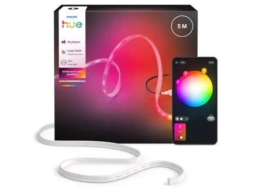 Philips Hue Flux Utendørs Lysstripe 5 m – Smart Hagebelysning