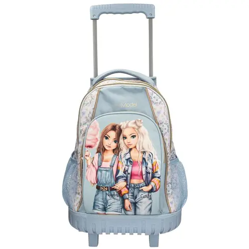 Topmodel - Skolesekk Trolley FESTIVAL FUN - Light Blue