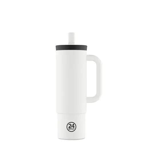 24Bottles - Straw Cup - Ice White - 800 ml