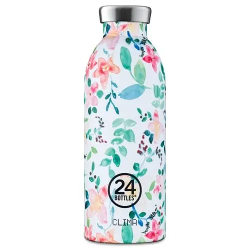 24Bottles - Clima - Stone Finish - Little Buds - Multi/Mønster - 500 ml
