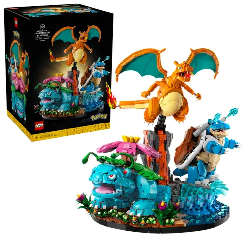 LEGO - Pokémon - Venusaur, Charizard og Blastoise (72153)