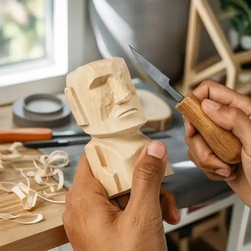 Mikamax - Moai Wood Carving Kit