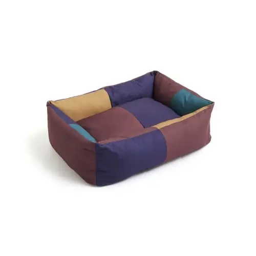 HAY - Hundekurv Zip Large - B75 x L96 x H30 cm - Burgunder & Grønn