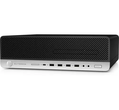 T1A - HP EliteDesk 800 G4 Refurbished i5-8500 8GB 256GB Win10 Pro SFF PC Black, Silver