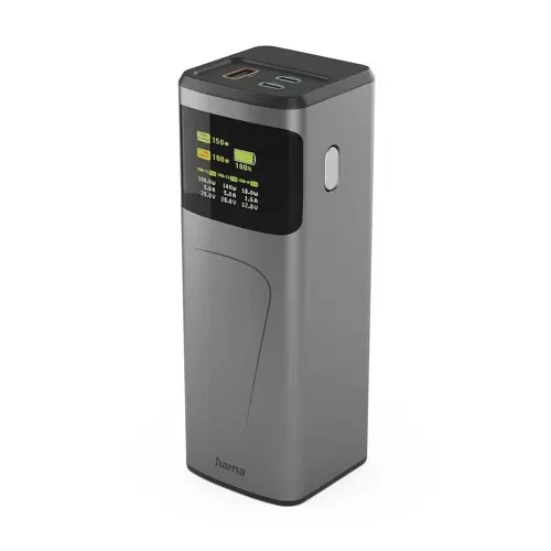 Hama - Powerbank 24000mah 2xUSB-C 1xUSB-A 150W Fast Charging Black