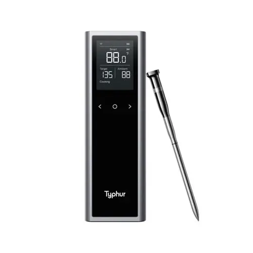 TYPHUR - Sync One Single Probe Smart Wireless Meat Thermometer - Bluetooth/WiFi Connection