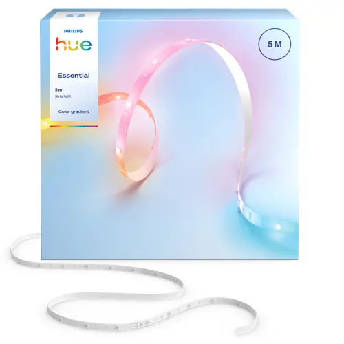 Philips Hue - Essential LED-stripe 5 m - Hvitt og farget stemningslys