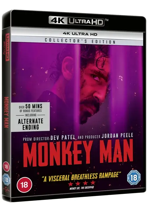 Monkey Man 4K Ultra HD Blu-ray