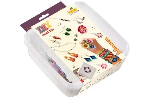 Hama - Mini beads and pegboards in bucket, jewelry (385404)