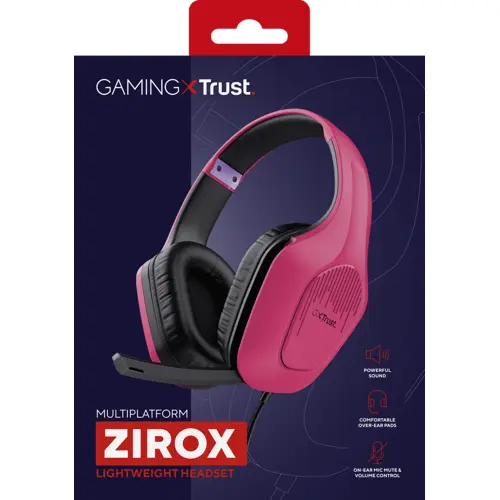 Trust - GXT415P Zirox Headset - Pink