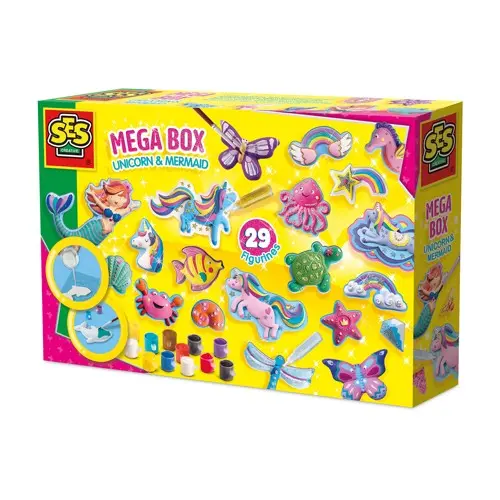 SES Creative - Casting & Painting - Mega Box - Unicorn and Mermaid (S01343)
