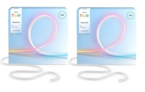 Philips Hue Essential Flex LED Strip 5m (2-pk) – RGBIC Fleksibel Smart Lyslist