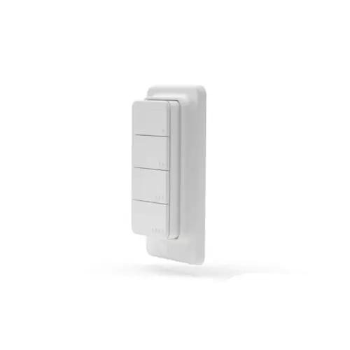 Shelly BLU RC Button 4 ZB - Fire-knaps smart fjernkontroll med Bluetooth og Zigbee for hjemmeautomasjon