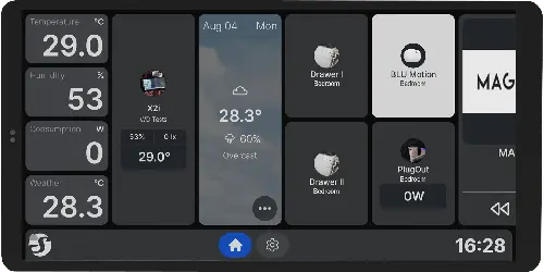 Shelly Wall Display X2i (Sølv) – Smart Hjem Touchpanel