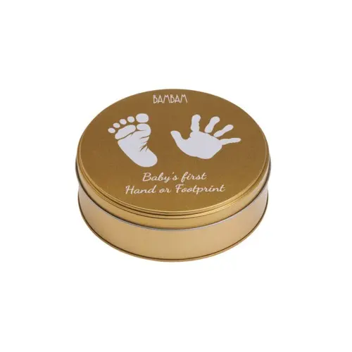 BamBam - Hand/Foot Print - Gold - 15 cm x 15 cm