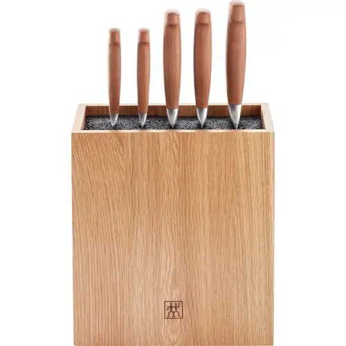 Zwilling - VIER STERNE Wood Knife Block Set - Brown
