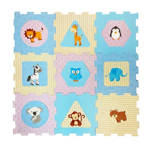 B Beez - Foam Floor Puzzle Mat, 18 Pieces (53005)