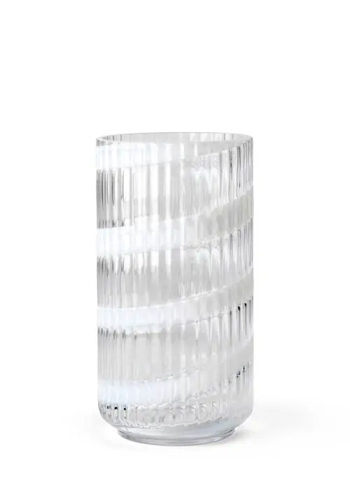 Lyngby Porcelæn - Lyngby Vase - Swirl White - 20.5 cm