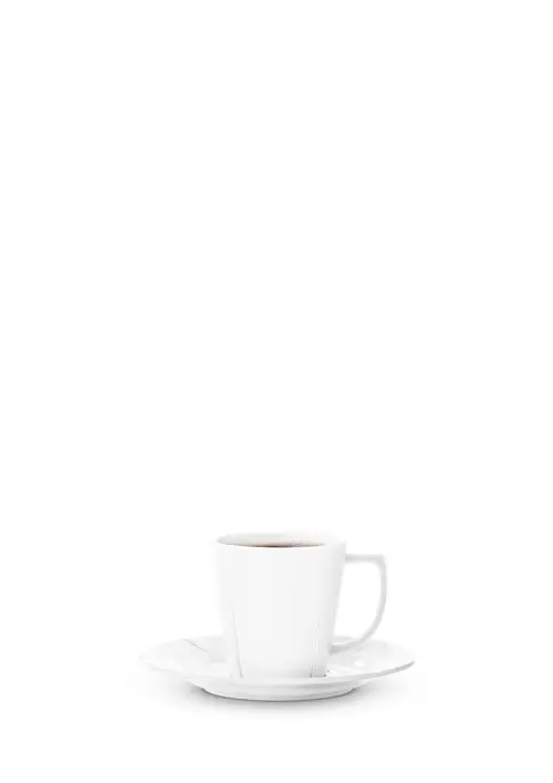 Rosendahl - GC Kaffekopp med skål - White - 26 cl - 4 stk.