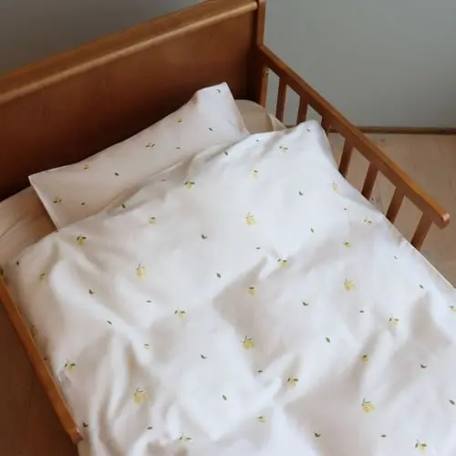 By Mats - Lemons Baby Bed Linen Set - 70x100 cm and 40x45 cm (MAT266)