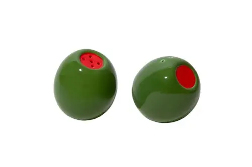 Doiy - Olivia Salt and Pepper Set - Green and Red