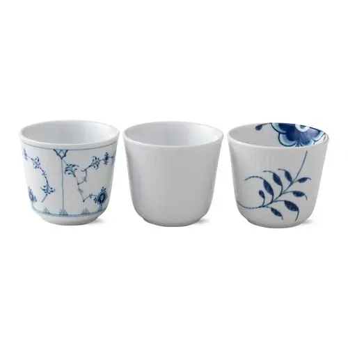 Royal Copenhagen - Blå Termokrus - 26 cl - Sett med 3