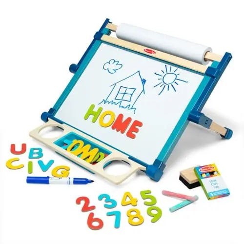 Melissa & Doug - Kunststaffeli Double-Sided Magnetic Tabletop Art Easel