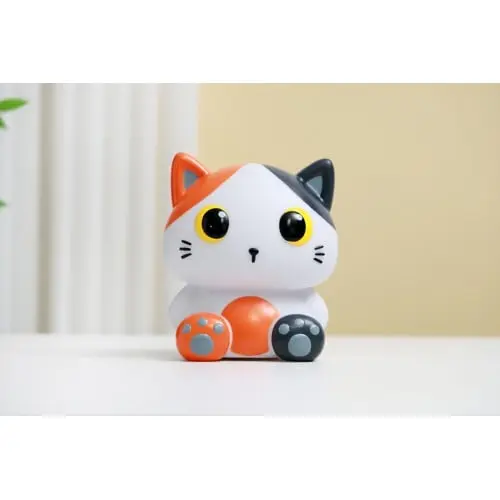 iTotal - Night Light - Orange Cat - 18 × 15 × 12.5 cm
