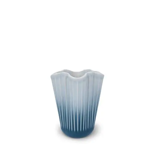 Kähler - Hammershøi Unfold Vase - Blå - 16.5 cm