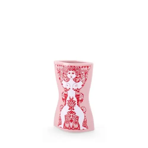 Bjørn Wiinblad - Nina Vase - Pink/Rød - 16.5 cm